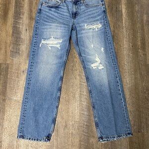 Aeropostale Jeans Women's Low Rise 90s Baggy Medium Wash - size 6 regular